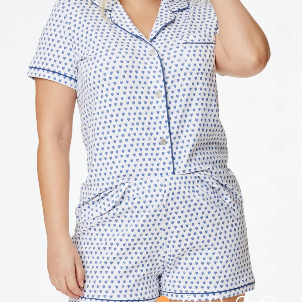 blue heart roller rabbit pjs